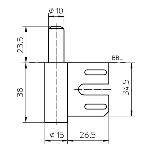 SIMONSWERK Partie de cadre VARIANT® V 8100 WF nickelée VE 200