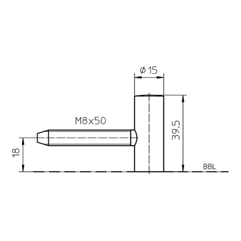 SIMONSWERK Partie d'ouvrant VARIANT® V 0020 nickelée VE 400