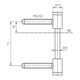 SIMONSWERK Partie d'ouvrant VARIANT® V 0026 WF nickelée VE 100-4
