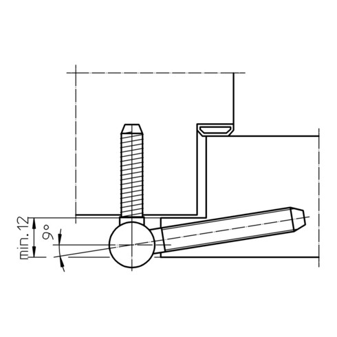 SIMONSWERK Paumelle à encastrer B 1-15, 2 pièces, 15 mm topzinc