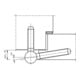 SIMONSWERK Paumelle à encastrer C 1-20 WF 3 pcs, 20 mm zingué brillant-4