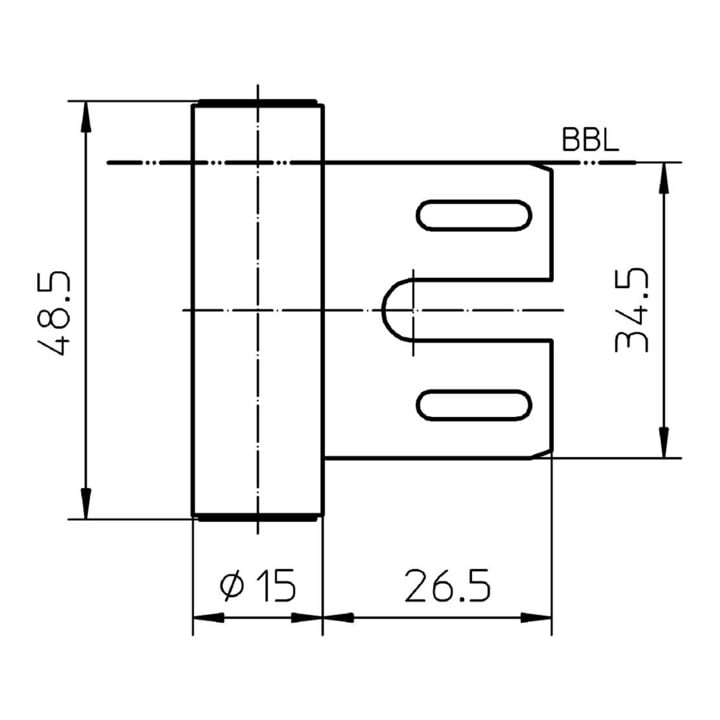 SIMONSWERK Rahmenteil VARIANT® V 8000 WF vernickelt VE 200