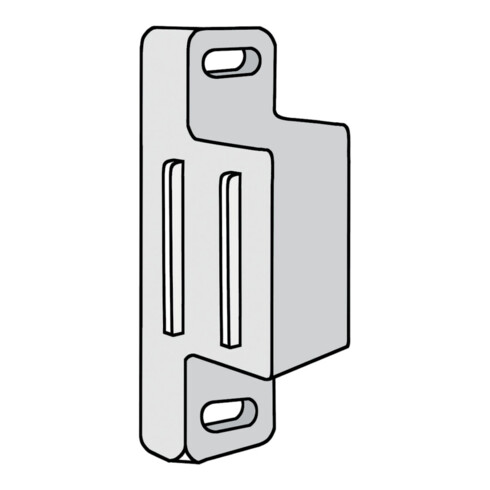 Simplec Aimant de verrouillage 4Kg blanc, avec contre-pièce