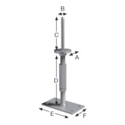 SST Pfostenhalter JGB18G