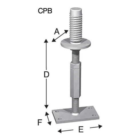 SST Stützenfuß CPB40