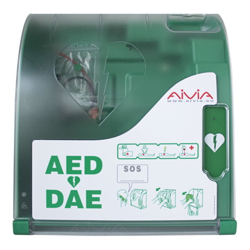 Sirènes Gramm Medical Aivia 100, armoire de protection AED