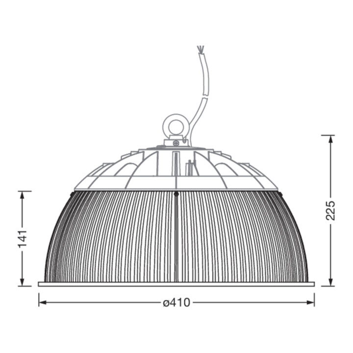siteco Reflektor 59HP91001 Highbay 42 S/L mit Deckenaufhellung Anbau