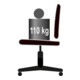 SITNESS Fauteuil pivotant 10 bleu-4