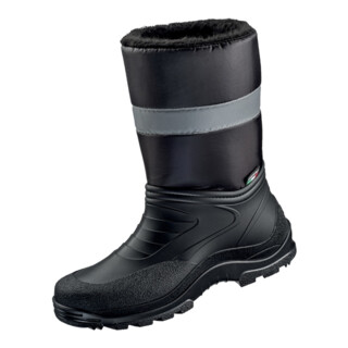 Skagen Bottes d’hiver noir PVC/Nylon avec bandes réfléchissantes