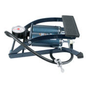 SKS Pompe à pied 5 bar double cylindre avec manomètre