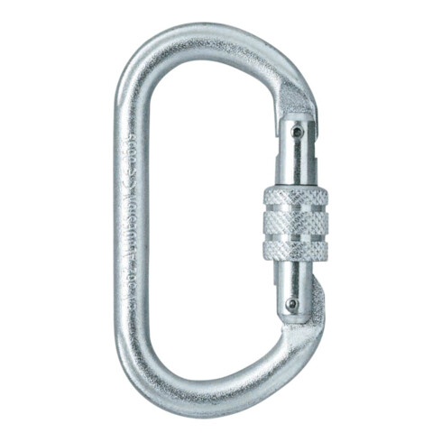 SKYLOTEC Mousqueton ovale avec vis, acier, EN 362, 22 kN