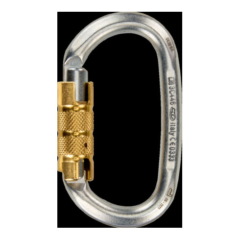 SKYLOTEC Mousqueton PILLAR Acier TG Ovale avec verrouillage Triplex H-287-TG