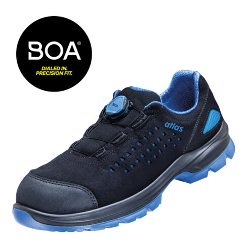 Chaussures de sécurité Atlas SL 9405 XP Boa ESD S1P C noir/bleu