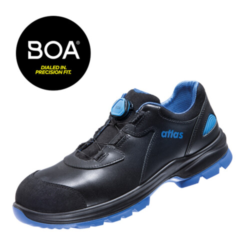 Chaussures de sécurité Atlas SL 9645 XP Boa ESD S3 C noir/bleu