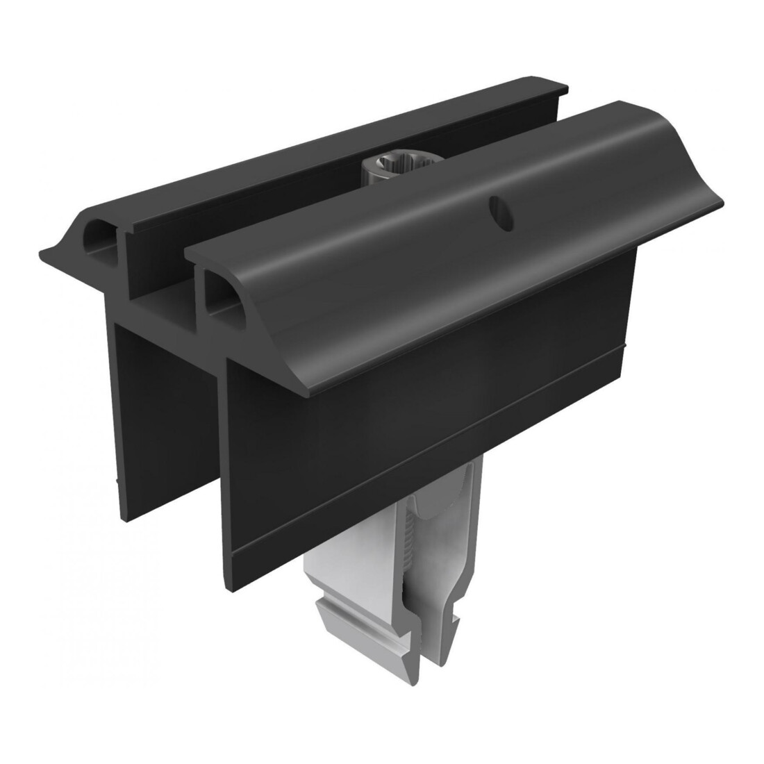 SL Rack Serre-milieu noir anodisé avec mise à la terre 96141-01