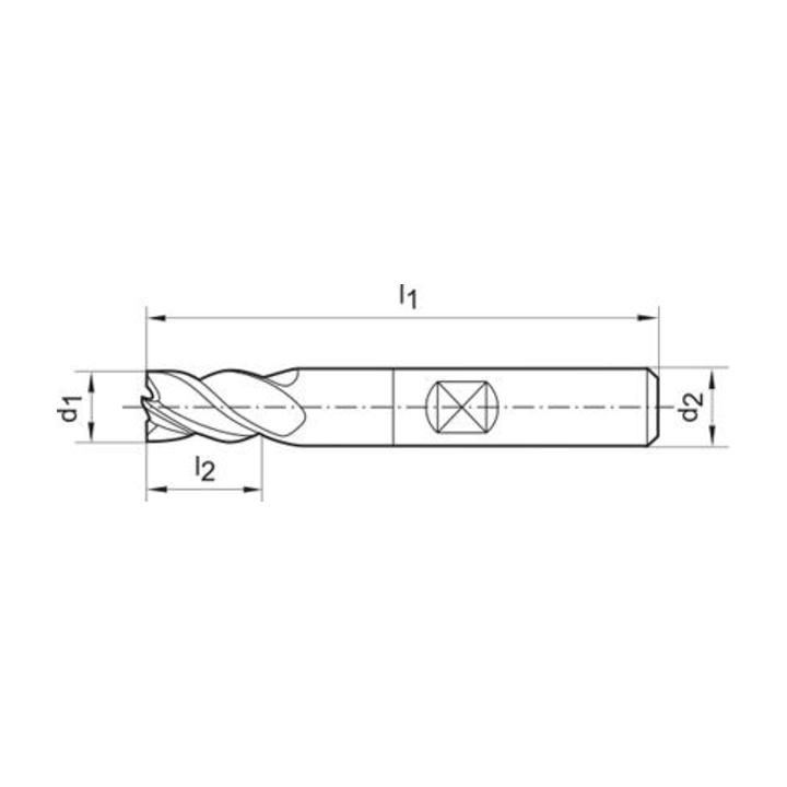 SL-Ratiofr.6527K VHM FIRE12mm Z 4 Gühring
