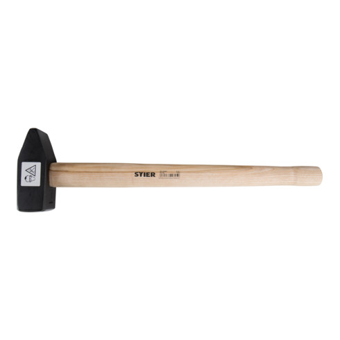 Sledge hammer STIER 3 kg avec manche en frêne DIN 1042