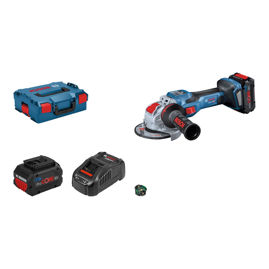 Bosch Smerigliatrice angolare a batteria BITURBO con X-LOCK GWX 18V-15 SC