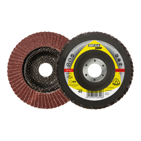 Disque abrasif Klingspor SMT 314 Extra pour acier, métaux non ferreux