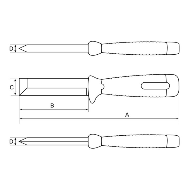 SNA Ciseaux à bois Multi 231 Lame 4 x 25 x 100 mm 58-61HRC