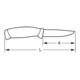 SNA Couteau professionnel 220 mm, manche monocomposant