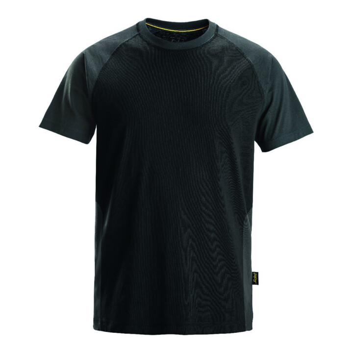 Snickers T-shirt bicolore M, noir-acier