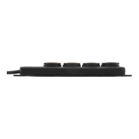 Socle multiprises Brennenstuhl IP44 4 prises noir 2m H07RN-F 3G1,5