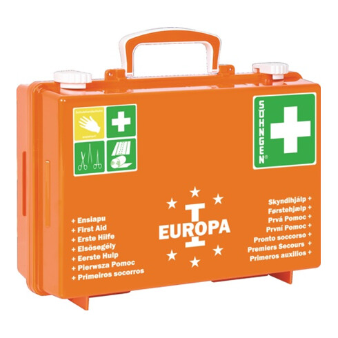 Söhngen Erste Hilfe Koffer EUROPA I B310xH210xT130ca.mm orange