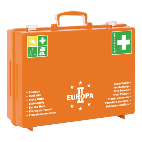 Söhngen Erste Hilfe Koffer EUROPA II B400xH300xT150ca.mm orange