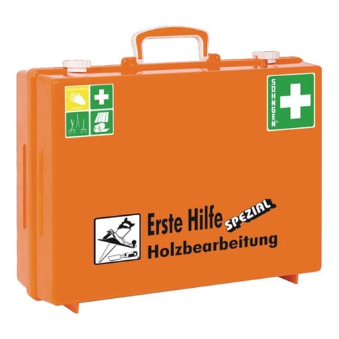 Söhngen Erste-Hilfe-Koffer Holzbearb. DIN13157 plus Erw. 400x300x150mm
