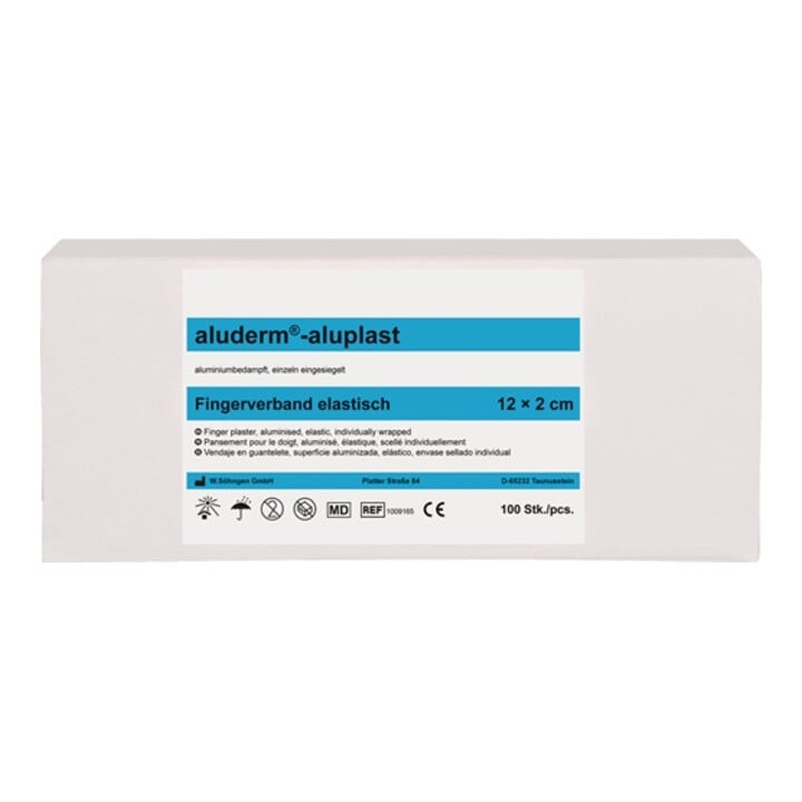 Söhngen Pflaster aluderm-aluplast 12x2cm  hygieneingesiegelt