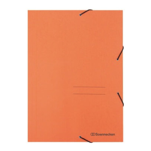 Soennecken Eckspanner 1475 DIN A4 3Klappen und Gummizug orange
