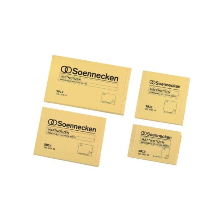 Soennecken Haftnotiz 5810 38x51mm hellgelb 12 St./Pack.