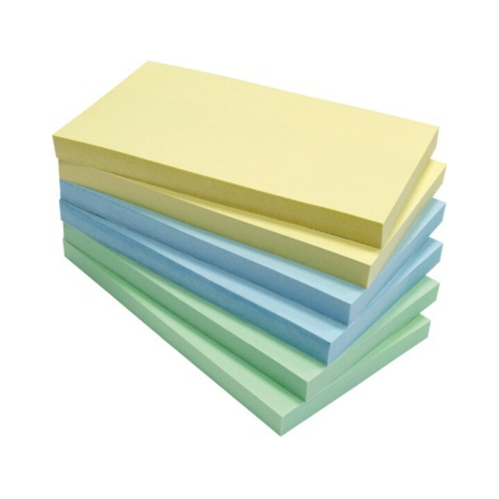 Soennecken Haftnotiz 5834 Recycling 125x75mm 100Blatt sort. 6 St./Pack.
