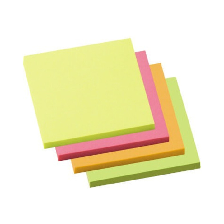 Soennecken Haftnotiz 5836 75x75mm neonfarben 4x100Blatt 4 St./Pack.