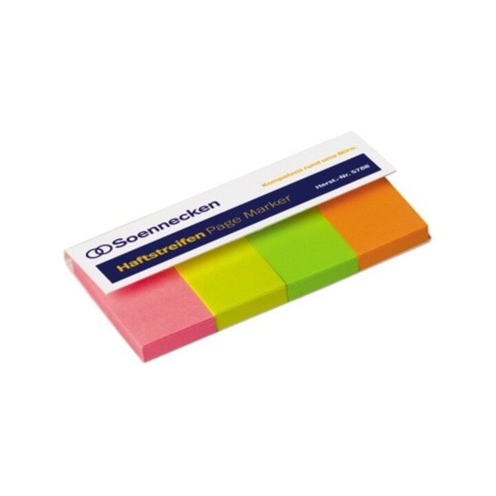 Soennecken Haftstreifen Page Marker 5788 farbig sortiert 200 Bl./Pack.