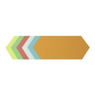 Soennecken Moderationskarte Rhombus 4881 9,5x20,5cm sort. 250 St./Pack.