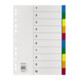 Soennecken Register 1531 DIN A4 blanko 10teilig PP farbig-1
