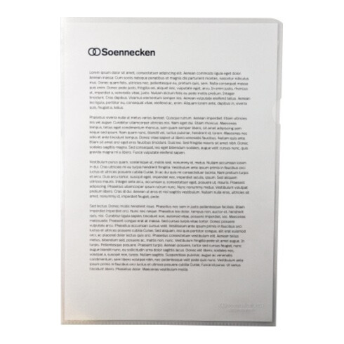 Soennecken Sichthülle 1509 DIN A4 PP transparent 10 St./Pack.