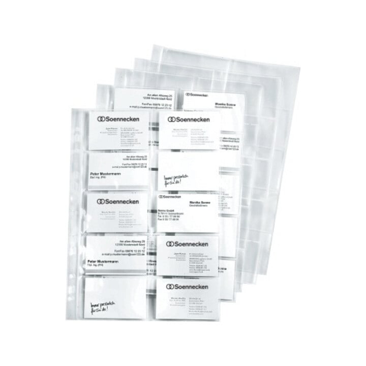 Soennecken Visitenkarten- Prospekthülle 1611 10 St./Pack.