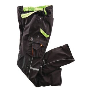 Softshellhose Terrax Workwear Gr.54 schwarz/limette TERRAX
