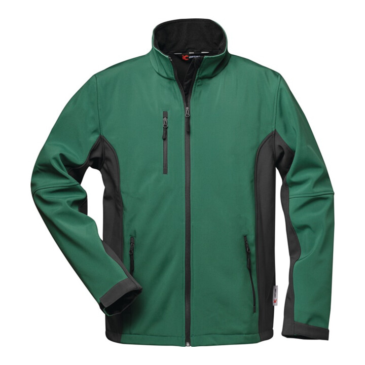 Softshelljacke CHARON Gr.XL grün/grau FELDTMANN