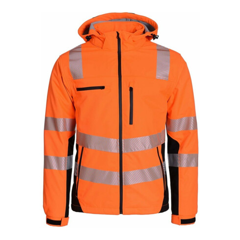 Softshelljacke, Gr. S orange/schwarz Gr. S