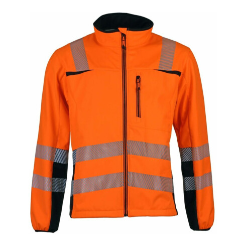 Softshelljacke, Gr. S orange/schwarz Gr. S