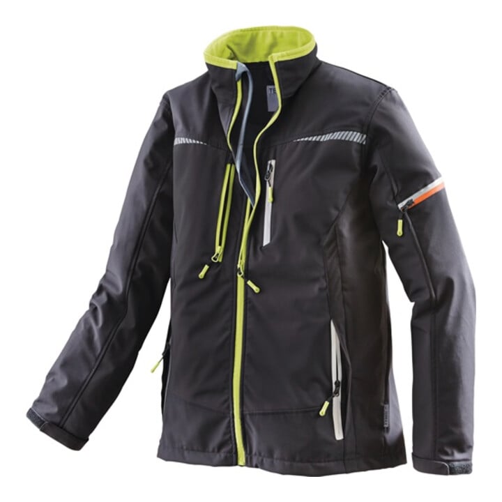 Softshelljacke Terrax Workwear Gr.M schwarz/limette TERRAX