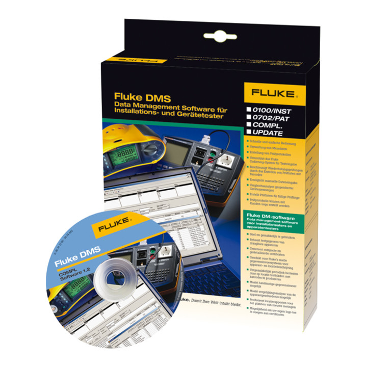Fluke Software DMS completo per tester di apparecchi e installazioni