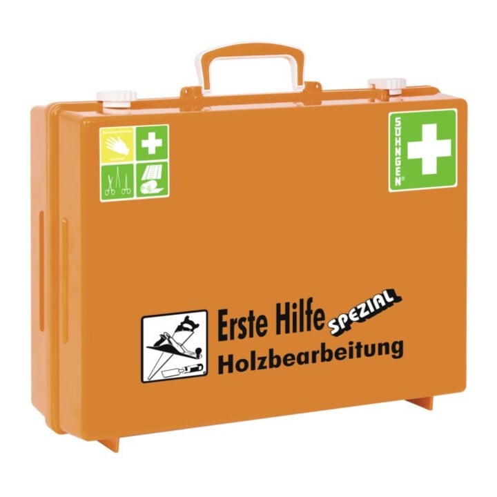 Söhngen trousse de premiers secours pour le travail du bois DIN13157 plus rallonge 400x300x150mm