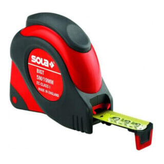 Sola Mètre ruban de poche BigT L.5m l.19mm jaune