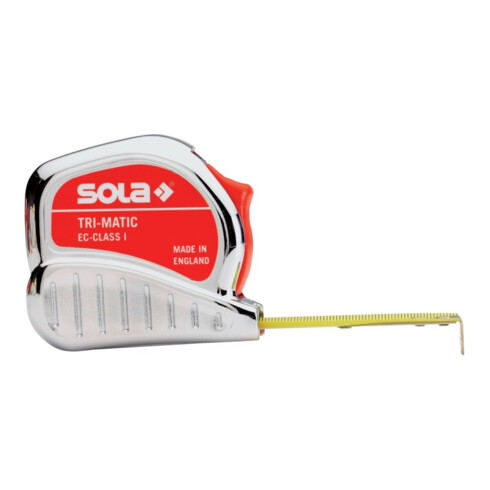 Sola Mètre ruban de poche TRI-MATIC L.5m l.19mm jaune