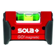 SOLA Niveau à bulle magnétique mini Go Clip magnétique 7,5 cm